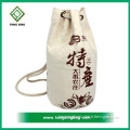 Factory supply cheap custom cotton wine bag
